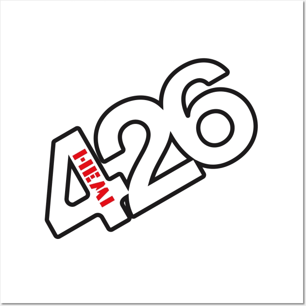 426 Hemi - Badge Design Wall Art by jepegdesign